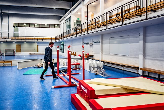 Tomas Porthin var gymnastiksektionens ordförande när Drott flyttade in i Idrottsgården i Jakobstad hösten 2019.