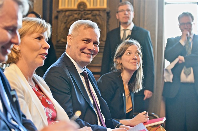 Regeringen samlas till budgetmangling på tisdag och onsdag. Bilden är från regeringsförhandlingarna i maj.