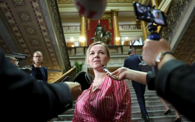Centerns nya ordförande, näringsminister Katri Kulmuni.