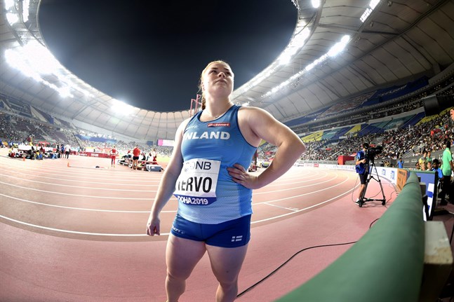 Krista Tervo var nöjd med VM-debuten då hon lyckades prestera på egen normalnivå.