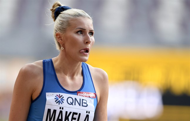 Kristiina Mäkelä klarade 14 meter i alla tre kvalhopp.