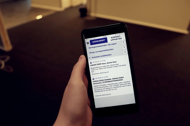 Applikationen 112 Suomi har varit till stor hjälp, men i går upplevde några användare problem med varningsmeddelandena.
