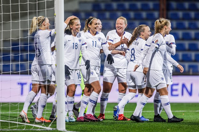Linda Sällström hade riktigt målkalas mot Albanien – sällan har det hänt att hon gjort fyra mål i samma match.