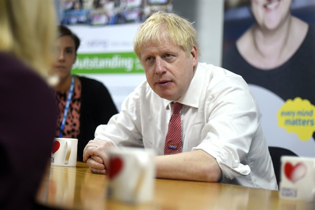 Storbritanniens premiärminister Boris Johnson vid ett möte tidigare i veckan.