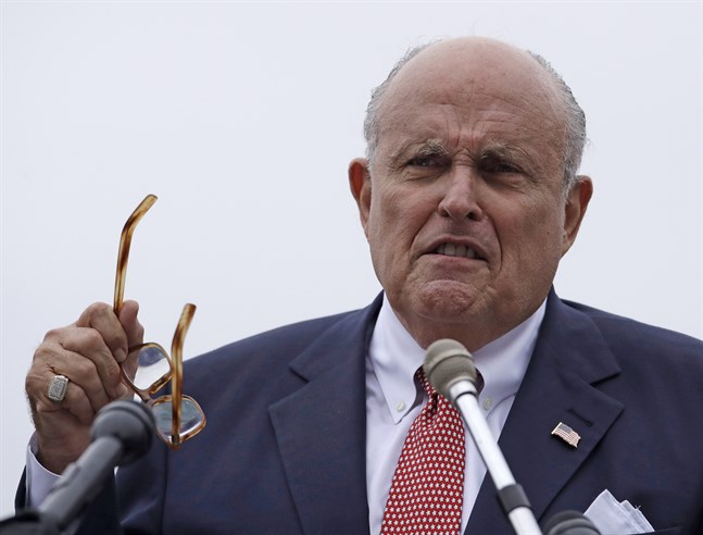 Rudy Giuliani är president Donald Trumps advokat. Arkivbild.