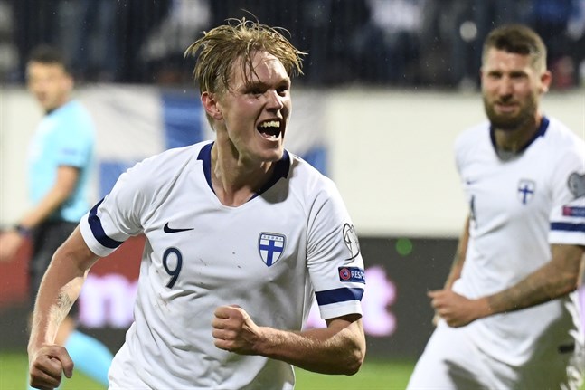Fredrik Jensen, målskytt mot Armenien i mötet i i mars, fick till det igen.