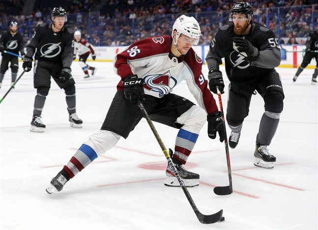 Mikko Rantanen gjorde sitt femte mål för säsongen mot Tampa Bay.