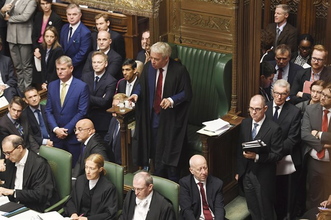 I dag riktas blickarna mot talmannen i underhuset, John Bercow. Bild från lördagens sammanträde.