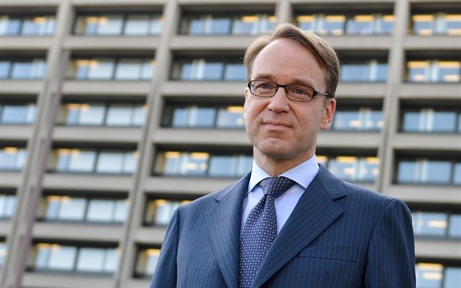 Jens Weidmann är chef för Bundesbank. Den tyska centralbanken ser en risk att landet är i recession.