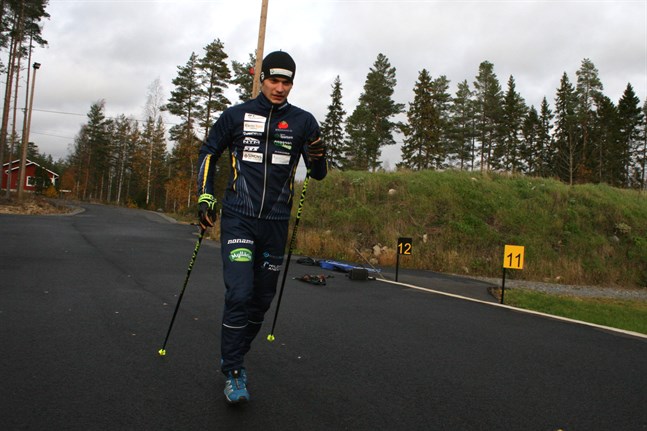 Patrik Kuuttinen tränar i medeltal tre timmar per dag, året om. I vinter är målet att tävla i junior-VM i Schweiz.