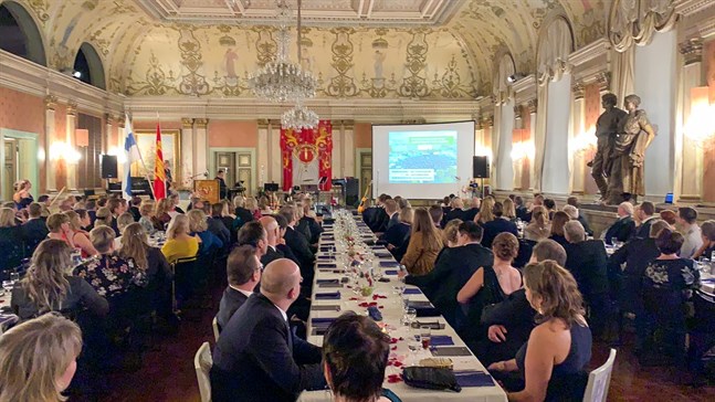 Project Livs välgörenhetsgala i Vasa stadshus.