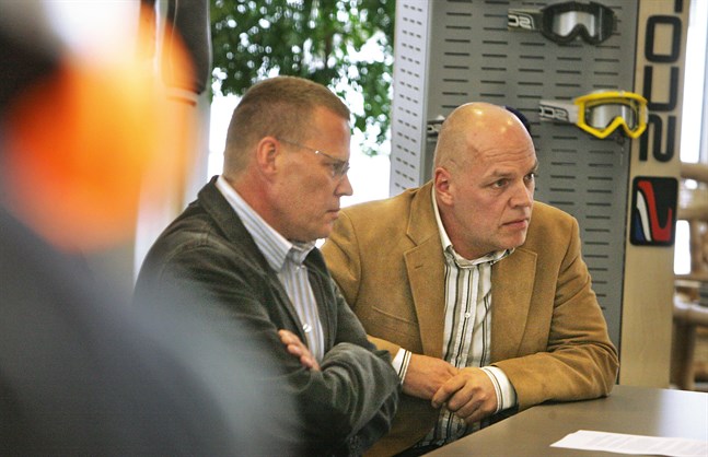 Stefan Nylund, till vänster och Tom Nylund till höger. Brödernas företag DBC Systems betalade mest samfundsskatt i Korsholm i fjol.
