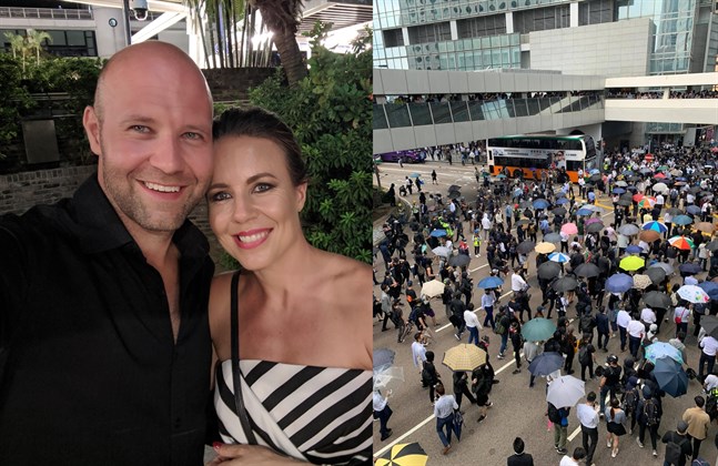 Joakim och Rosa-Maria Knutar bor i Hongkong sedan 2014. Än så länge har de inga planer på att flytta.