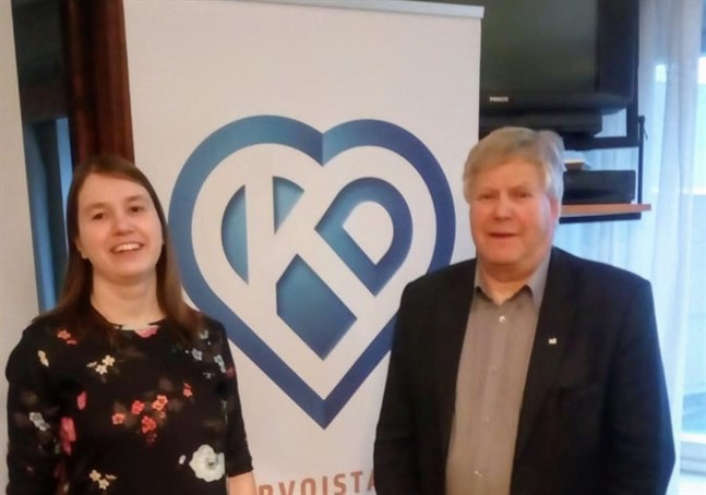 KD i Mellersta Österbotten har en ny ordförande Hanna-Lea Ahlskog och Mauri Salo fortsätter som vice ordförande.