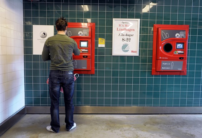 Pantautomater. Bilden är tagen i Sverige.