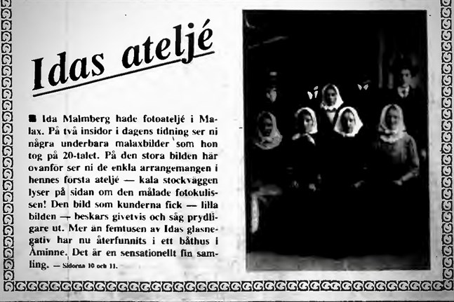 Faksimil från Vasabladet den 1 maj 1983.