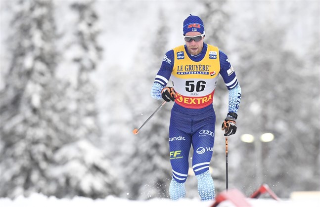 Joni Mäki hade ingen toppdag i distansloppet.