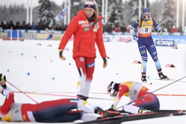 Krista Pärmäkoski slutade på sjätte plats i minitouren i Ruka, där det blev norsk trippelseger.