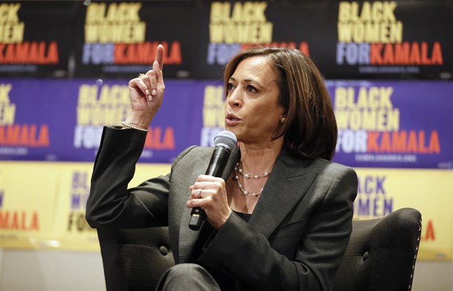 Kaliforniensenatorn Kamala Harris ger upp försöken att bli Demokraternas presidentkandidat. Arkivbild.