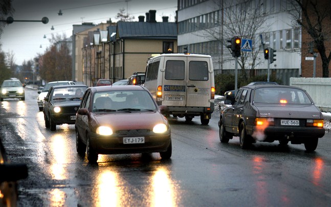 En sektion av Vörågatan är bara öppen för bussar och de som ska till tomterna fram till Lucia.