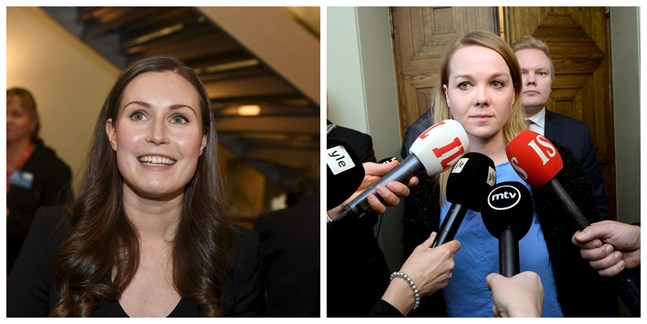 Sanna Marin (SDP) blir sannolikt denna vecka statsminister medan Katri Kulmuni (C) blir finansminister. Ingen av dem har fyllt 35 år.