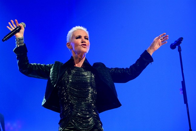 Roxette turnerade jorden runt flera gånger. På bilden Marie Fredriksson under en konsert i Antwerpen i Belgien 2009. Arkivbild.