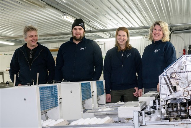 Ett generationsskifte är på gång i familjeföretaget Eggpac. Glenn och Ulrika Snåres barn Dennis Snåre och Cecilia Cederberg är numera delägare i företaget.