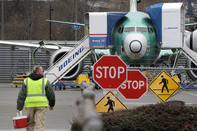 Boeing pausar produktionen av modellen 737 Max i januari, enligt en källa. Arkivbild.