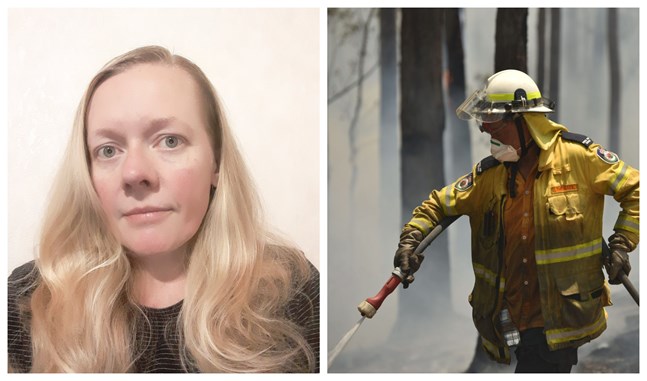 Alicia Trezise-Segervall kan bara se på när Australien står i lågor. Det här är de värsta skogsbränderna på tio år.