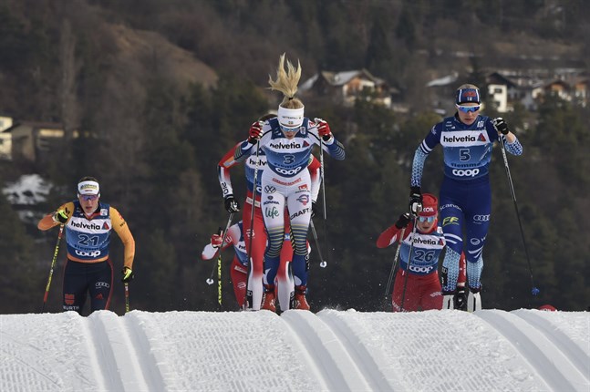 Anne Kyllönen stod för en mycket positiv insats i dagens klassiska sprint i Tour de Ski.