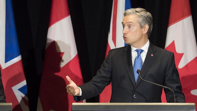 Kanadas utrikesminister François-Philippe Champagne på en presskonferens tidigare i veckan.