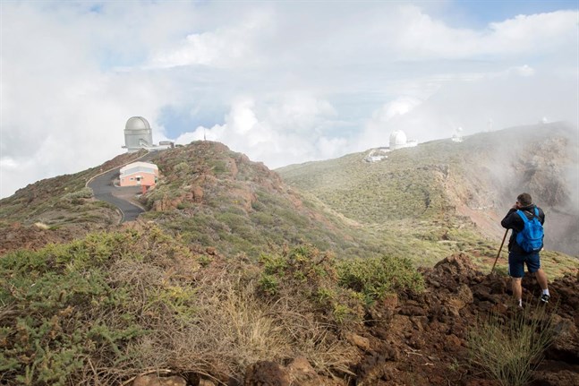 Vandring bland molnen runt La Palmas högsta berg Roque de Los Muchachos.