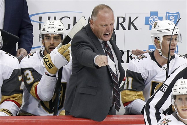 Gerard Gallant sparkas som tränare i NHL-klubben Vegas. Arkivbild.