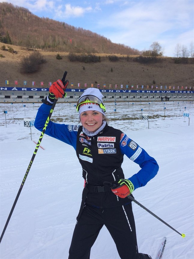 Heidi Kuuttinen var glad efter sina två lyckade lopp i IBU-cupen i Slovakien.