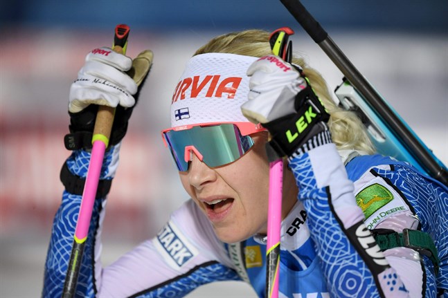 Kaisa Mäkäräinen lyckades inte knipa någon topp-placering i distansloppet i Pokljuka.
