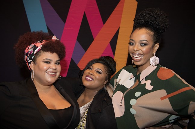Loulou Lamotte, Ashley Haynes, Dinah Yonas Manna i The Mamas är först ut i Melodifestivalen med låten "Move". Pressbild.