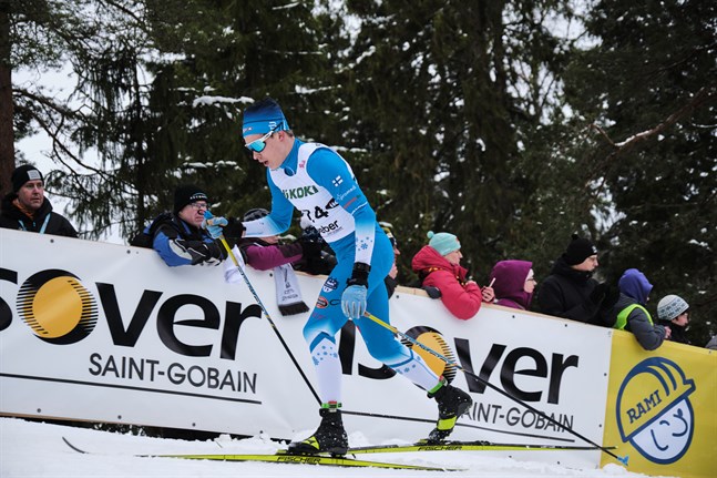 Alexander Ståhlberg visade fin form i den klassiska sprinten i Vuokatti på lördagen.