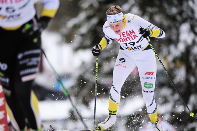 Julia Häger imponerade stort i sprinten.