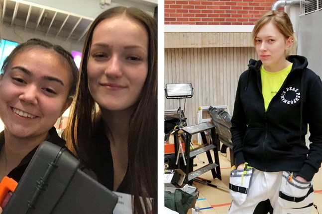 Angelika Klemets och Emma Ingman samt Jennifer Norrvik (till höger) är tre YA-elever som kvalificerat sig för final i Mästare 2020.