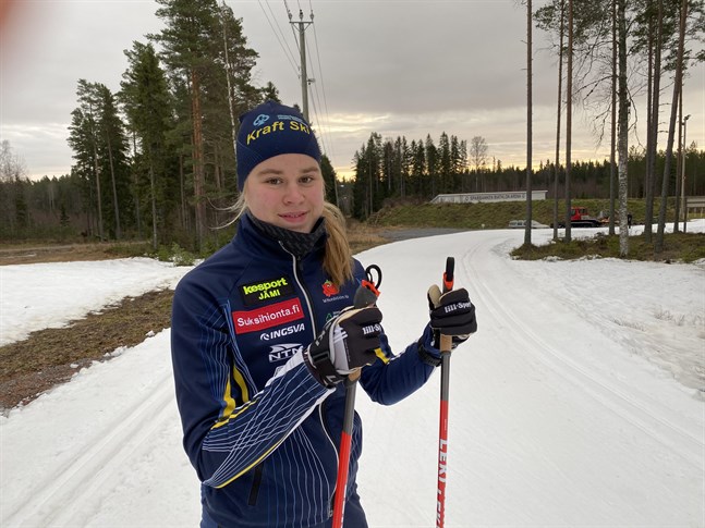 Frida Häggkvist har hittat formen lämpligt till veckoslutets FM. Men fristilssprint är inte Pörtomtjejens favorit.