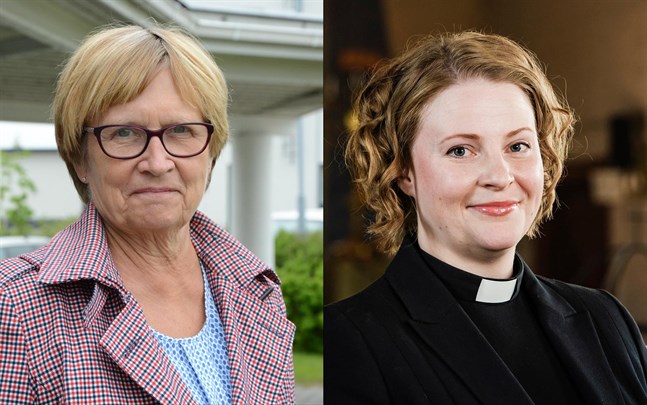 Ulla-Maj Wideroos och Mia Anderssén-Löf.