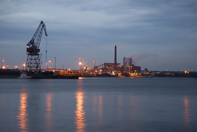 Hamnen i Kotka.