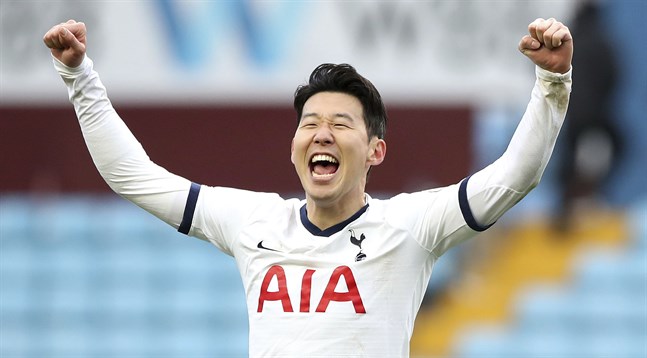 Tottenhams Son Heung-Min firade sitt avgörande mål mot Aston Villa i söndags. Nu står det klart att han blir borta en tid på grund av en armfraktur.
