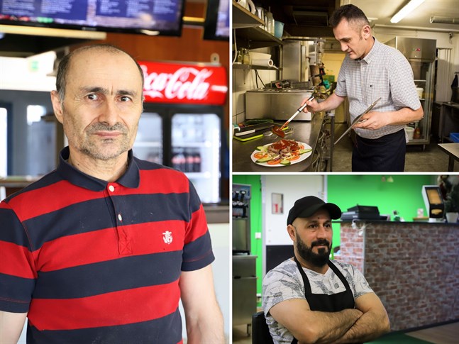 Ali Azarakhsh, Haki Lajqi och Adil Abbas Ali driver alla pizzerior i Vasa.