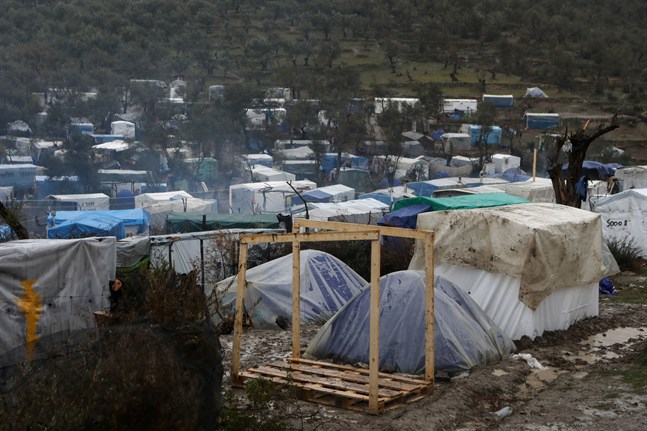 Förhållandena är allt annat än goda i det grekiska flyktinglägret utanför byn Moira på den grekiska ön Lesbos.