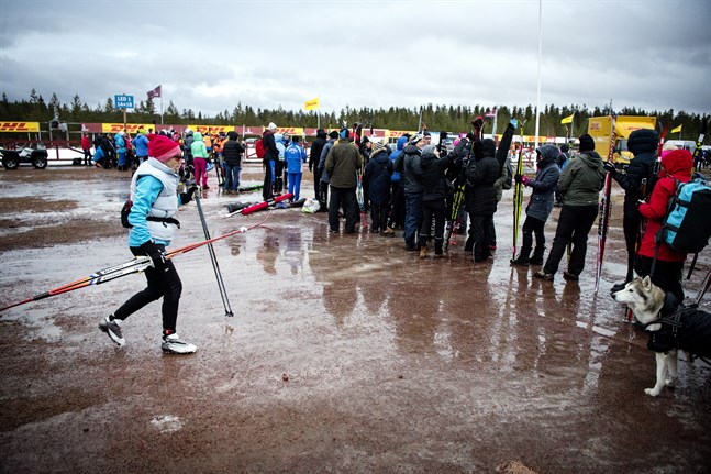 Årets Tjejvasan går till historien som den blötaste på länge.