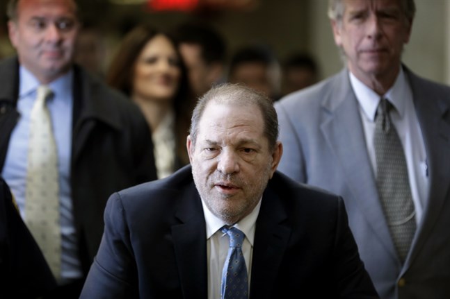 Den tidigare filmmogulen Harvey Weinstein döms för våldtäkt. Arkivbild.