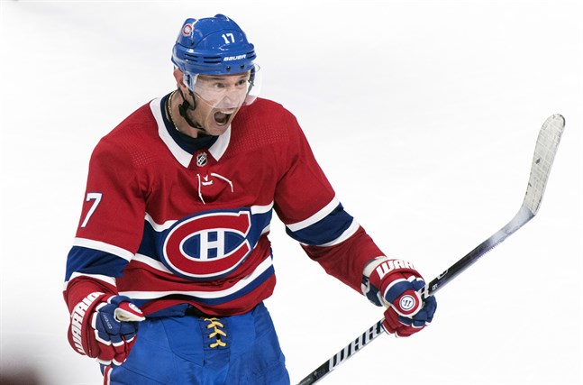 Ilja Kovaltjuk firar ett mål för Montreal. Nu väntar spel i Washington för ryssen. Arkivbild.