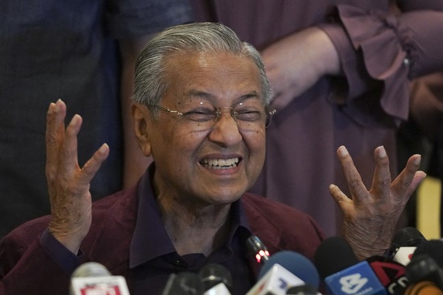 Malaysias premiärminister Mahathir Mohamad avgår. Arkivbild