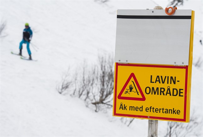 Hittills i år har fler än 500 laviner inträffat i Sverige. Arkivbild.